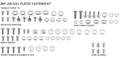PLASTIC BOLT KIT YAMAHA STYLE, FULL PLASTIC FASTENER KIT