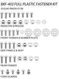 PLASTIC BOLT KIT SUZUKI STYLE, FULL PLASTIC FASTENER KIT