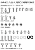 PLASTIC BOLT KIT KAWASAK STYLE, FULL PLASTIC FASTENER KIT