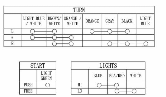 SWITCH LH. TURN/HI-LOW/HORN, 35200-374-671 / 35250-341-678