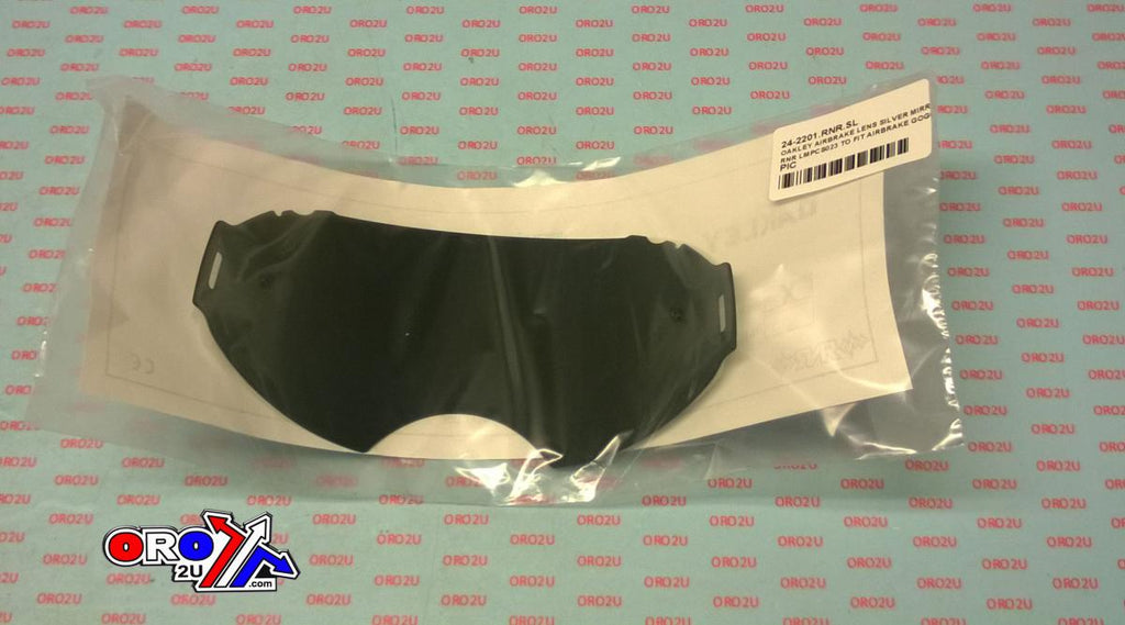 OAKLEY AIRBRAKE LENS SILVER MIRROR, RNR LMPCS023 TO FIT AIRBRAKE GOGGLES, NOT GENUINE OAKLEY