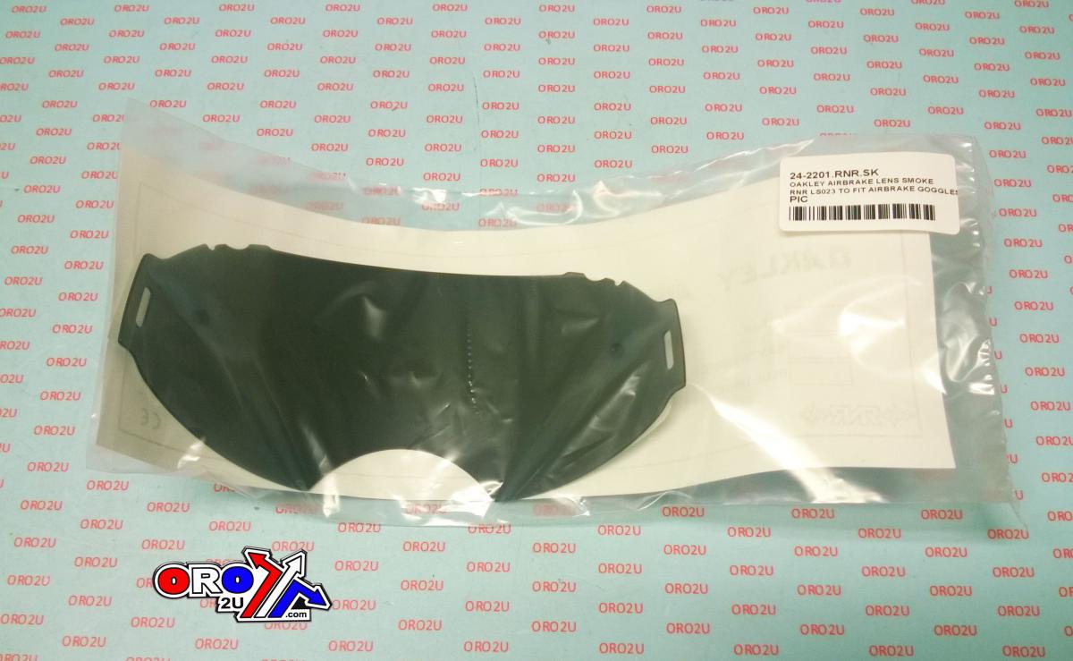 OAKLEY AIRBRAKE LENS SMOKE, RNR LS023 TO FIT AIRBRAKE GOGGLES, NOT GENUINE OAKLEY