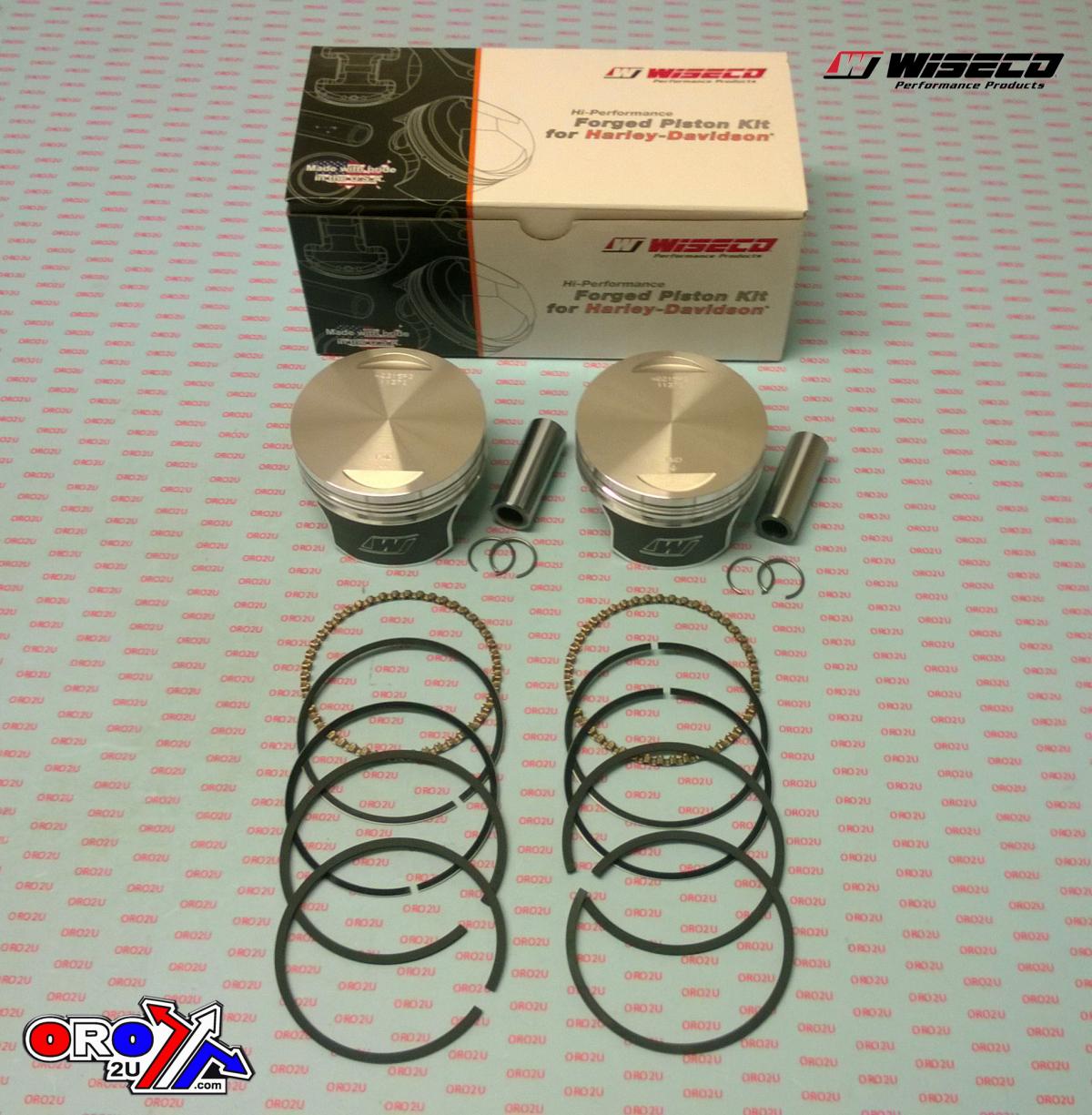 Wiseco Tracker Series Kit HD, WISECO WK0215P3, 1340 EVO Flat Top 8.5.:1 CR 3.4955