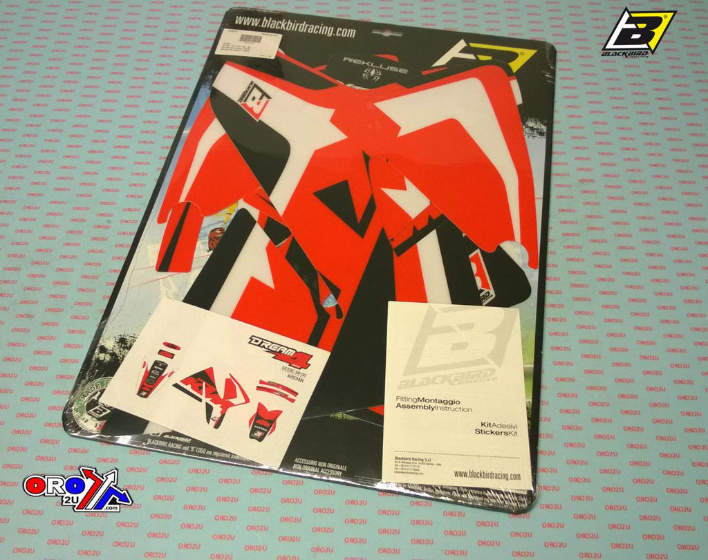98-00 KTM SX-EXC DREAM 4, BLACKBIRD DECAL KIT 2534N