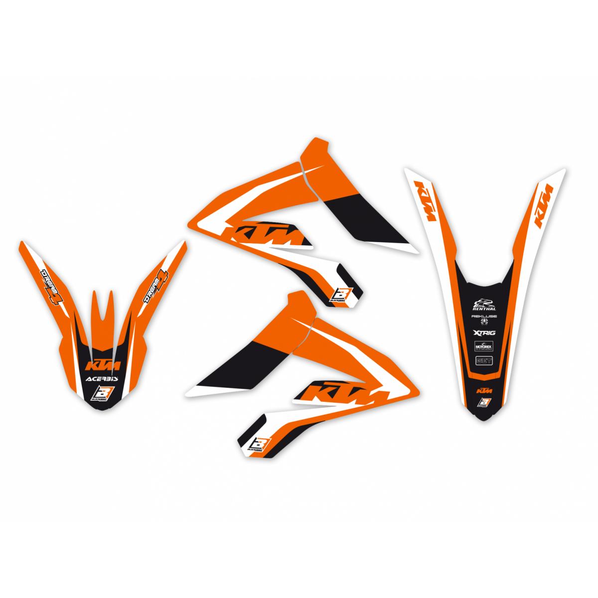 12-19 FREERIDE KTM DREAM-4, BLACKBIRD DECAL KIT 2540N