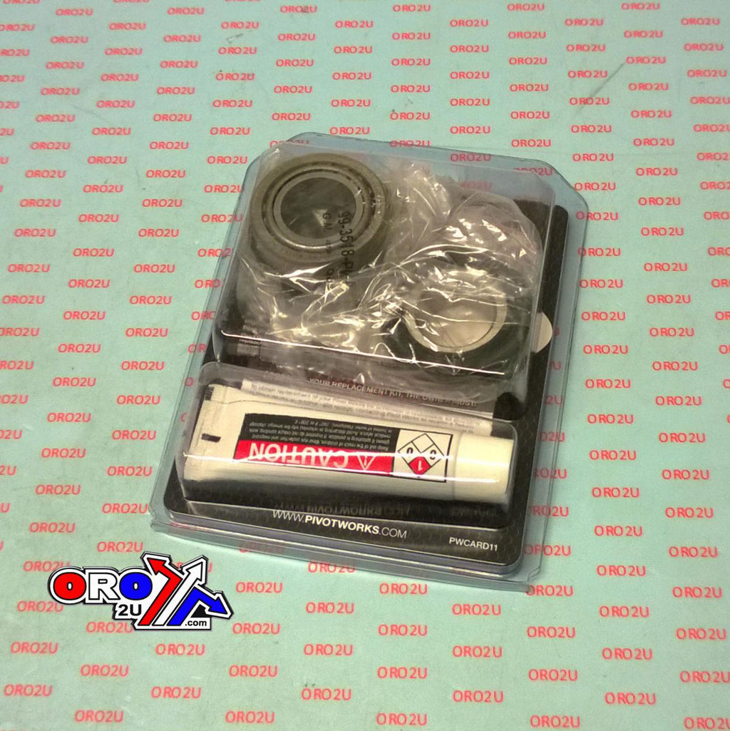 STEERING STEM BEARING SEAL KIT 74-17 HONDA KAWASAKI SUZUKI TM YAMAHA PIVOT WORKS PWSSK-K08-000