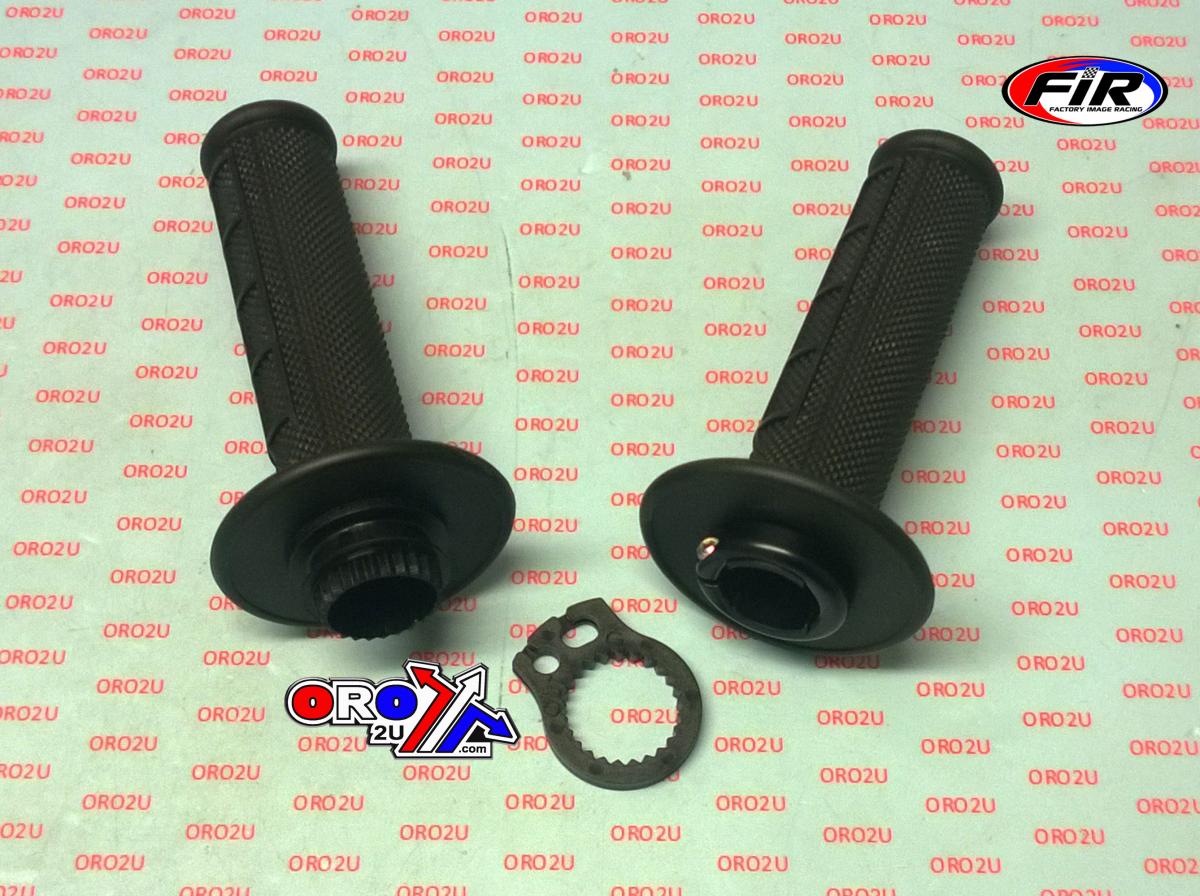 LOCK ON GRIP SET CRF 150 R, HALF WAFFLE SOFT BLACK, ODI STYLE, FIR -