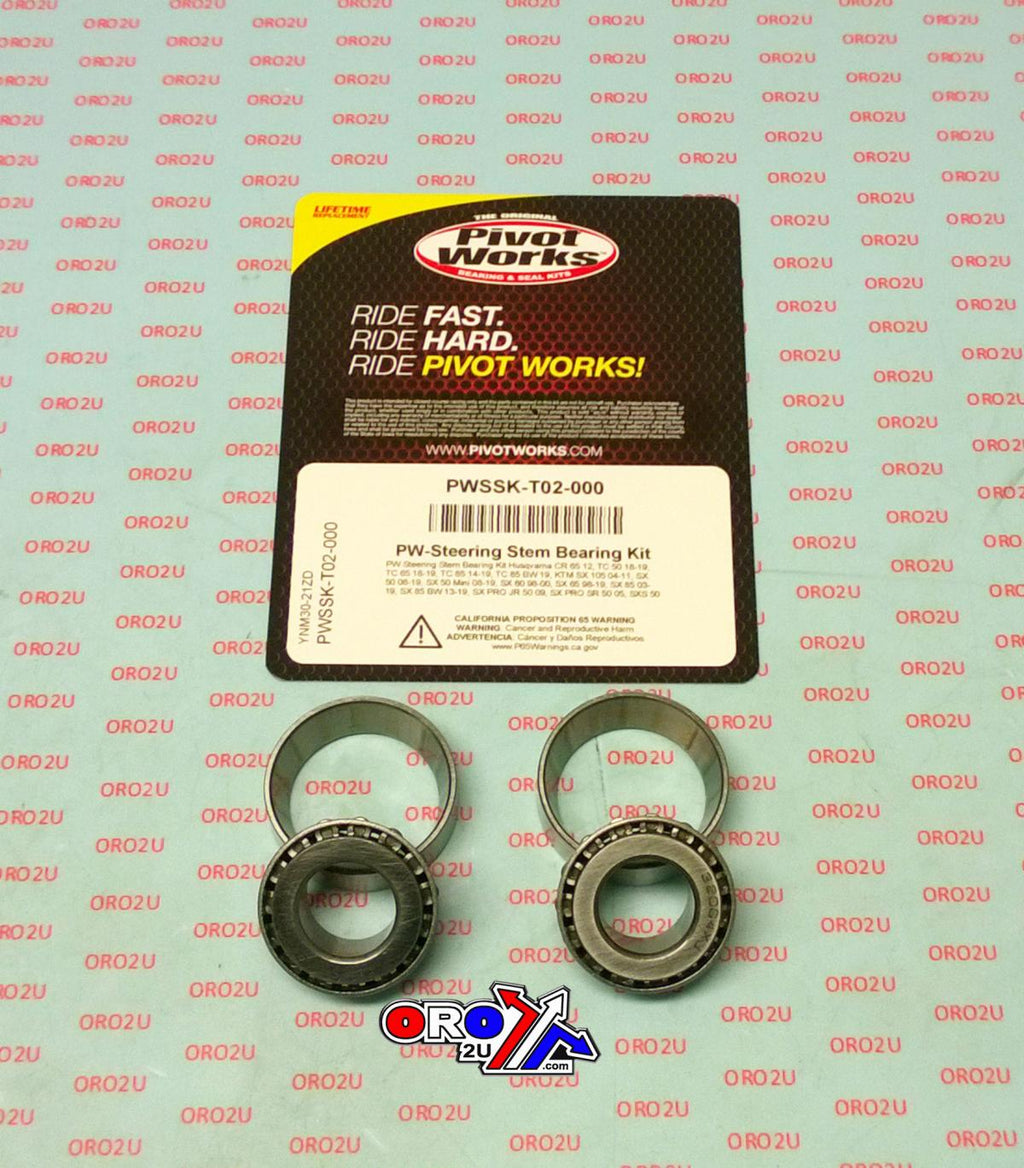 STEERING BEARING KIT 98-20 HUSQ KTM CR EE TC SX XC 5 50 65 85 105 PIVOT WORKS PWSSK-T02-000