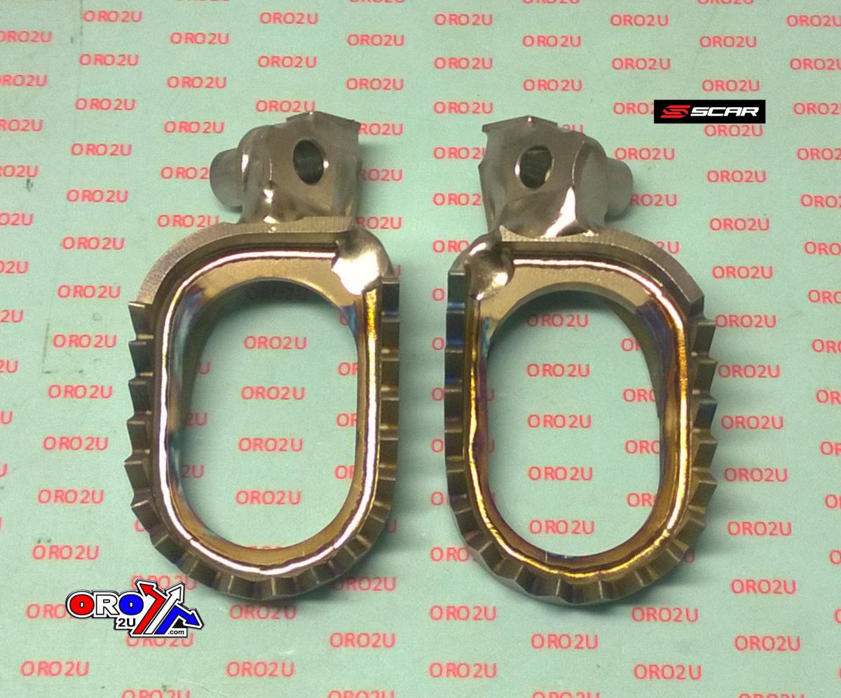 TITANIUM FOOTPEGS ANTI-MUD 97-26 ALTA FANTIC YAMAHA REDSHIFT XE XX XEF XXF YZ WR TENERE SCAR S1516AM