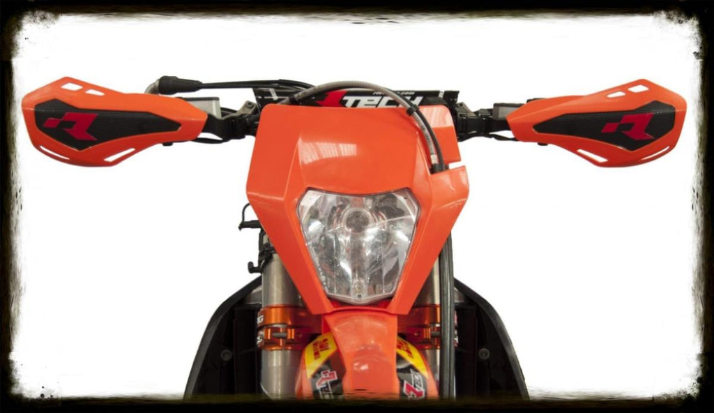 HP1 HANDGUARD KTM STYLE WHITE, RTECH R-REPPMHP1BN0, MX/ENDURO, HUSQVARNA KTM FITMENT