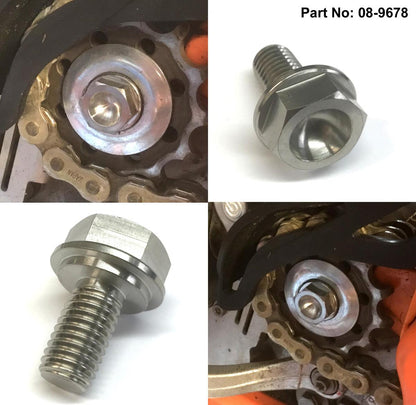 TITANIUM FRONT SPROCKET BOLT, 59033034044 KTM HUS / M10x1.5mm
