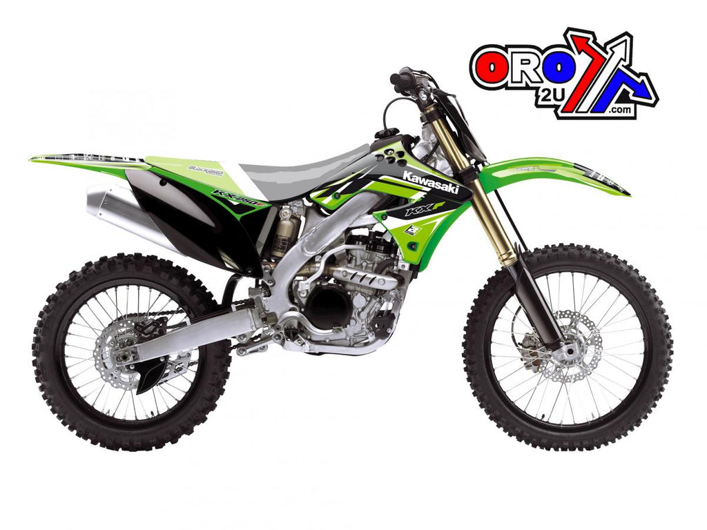 09-12 KXF250 DREAM 4 GRAPHIC, BLACKBIRD DECAL KIT 2418N
