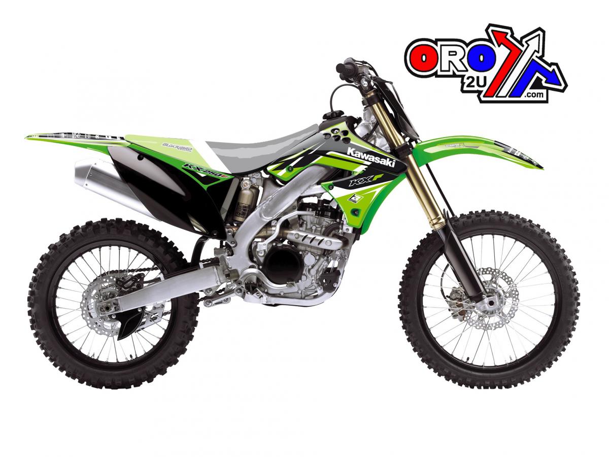 09-12 KXF250 DREAM 4 GRAPHIC, BLACKBIRD DECAL KIT 2418N