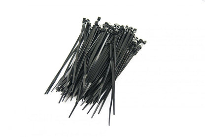 NYLON CABLE ZIP TIES - BLACK, 140mm x 3.4mm - PACK OF 100