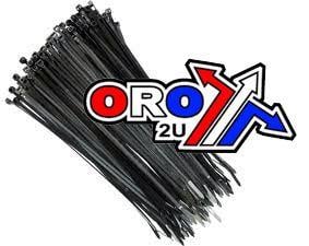 NYLON CABLE ZIP TIES - BLACK, 140mm x 3.4mm - PACK OF 100