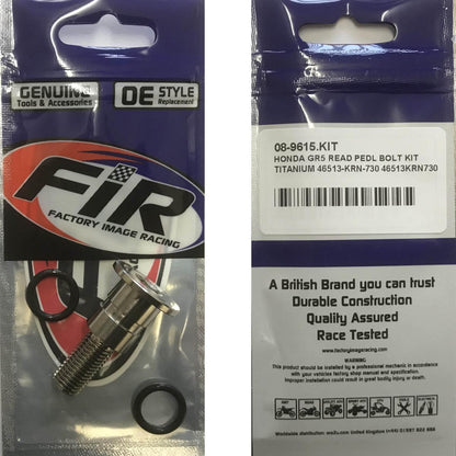 HONDA GR5 REAR BRAKE PEDAL BOLT KIT, TITANIUM 46513-KRN-730 46513KRN730