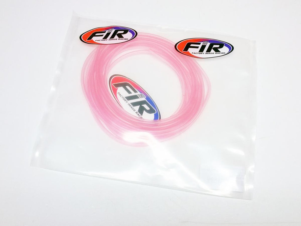 CLEAR RED BREATHER PIPE HOSE 3mm, ROLL 5M