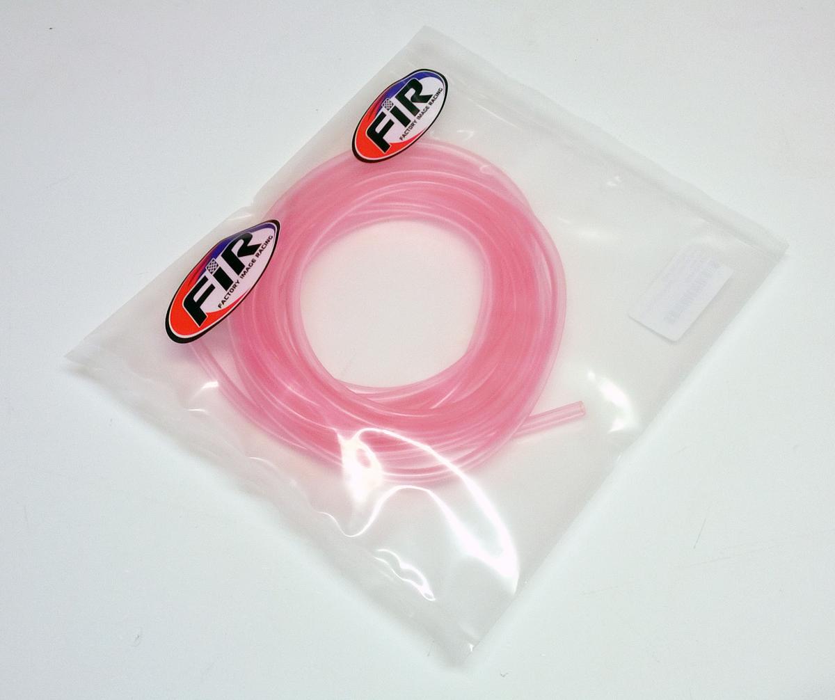 CLEAR RED BREATHER PIPE HOSE 5mm, ROLL 5M