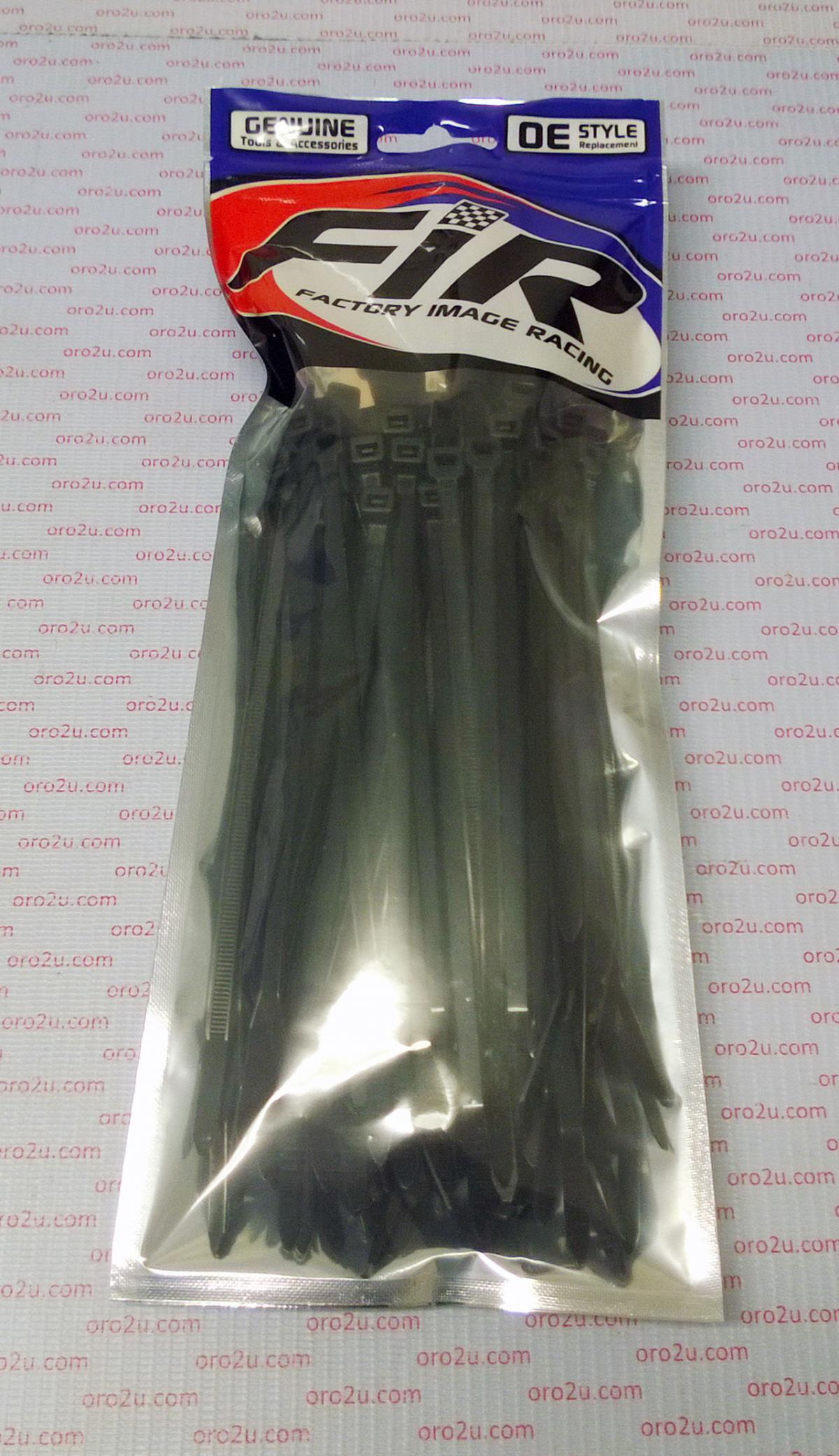 NYLON CABLE ZIP TIES - BLACK, 160mm x 4.8mm - PACK OF 100