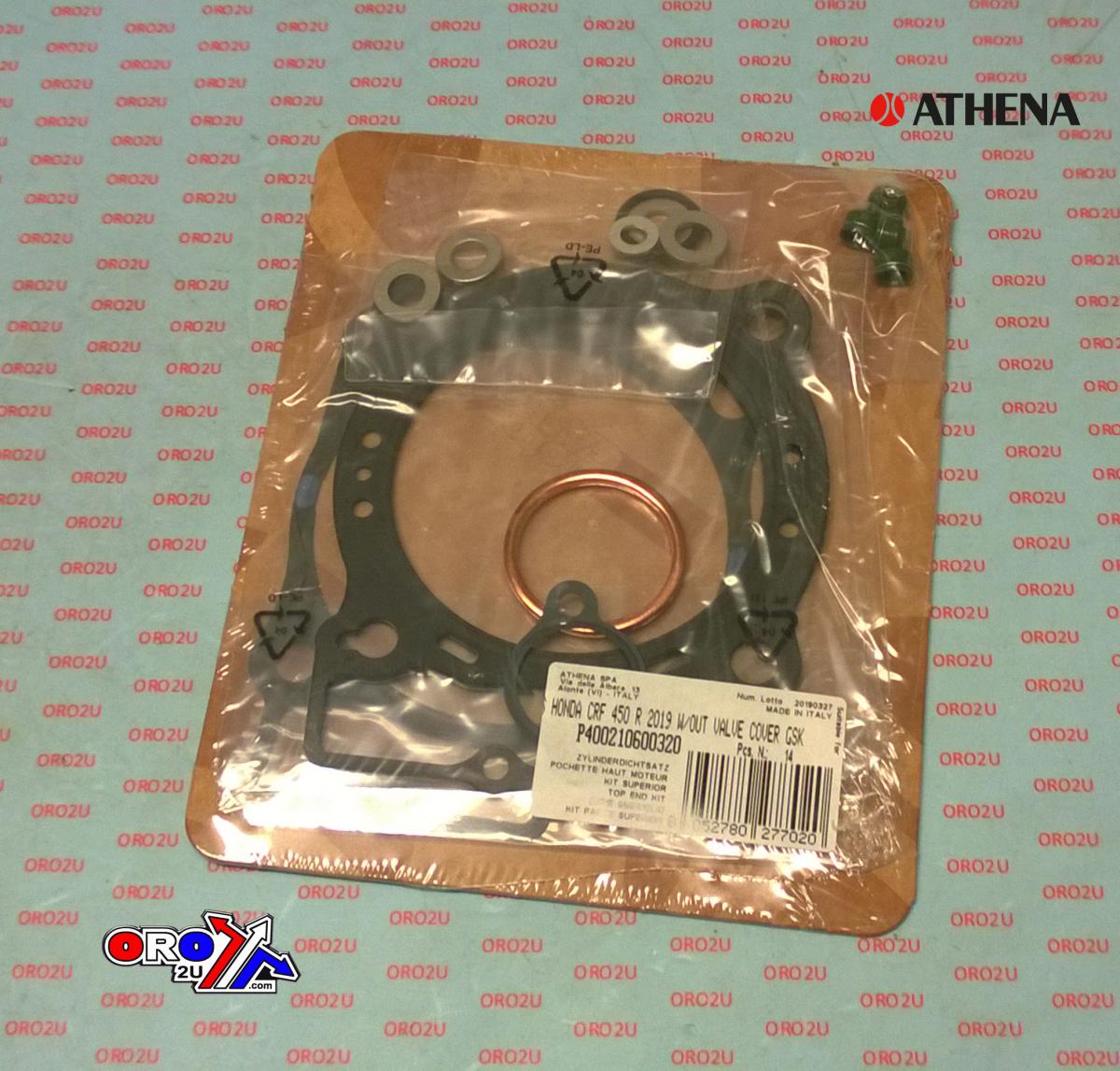TOP END GASKET SET CRF 450 R/RX 19-20, CRF 450X 19-24 ATHENA P400210600320 HONDA