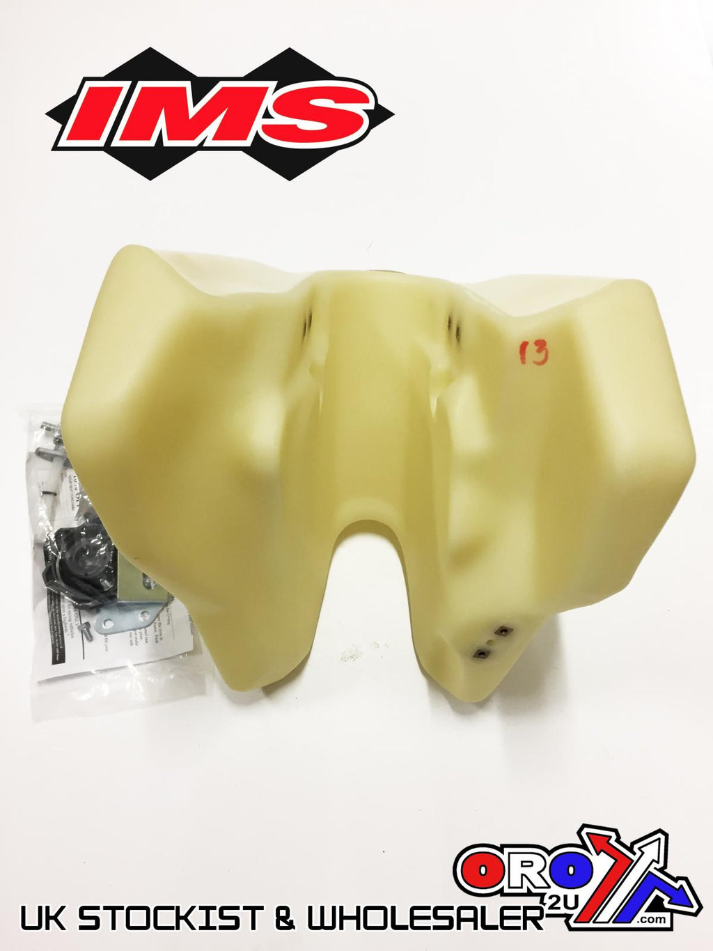 IMS Fuel Tank 3.5 gal Natural Screw Cap, Suzuki DR250 1990-1999, 115514-N2