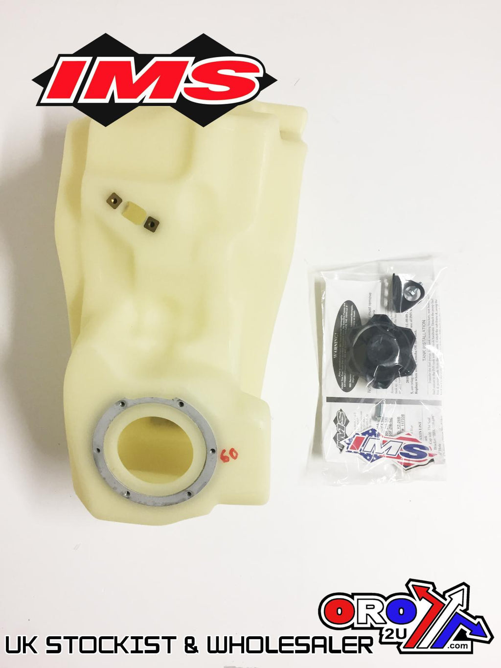 IMS Fuel Tank 2.5 gal Natural Screw Cap, Yamaha YZ250FX 2017-2018, 117338-N2