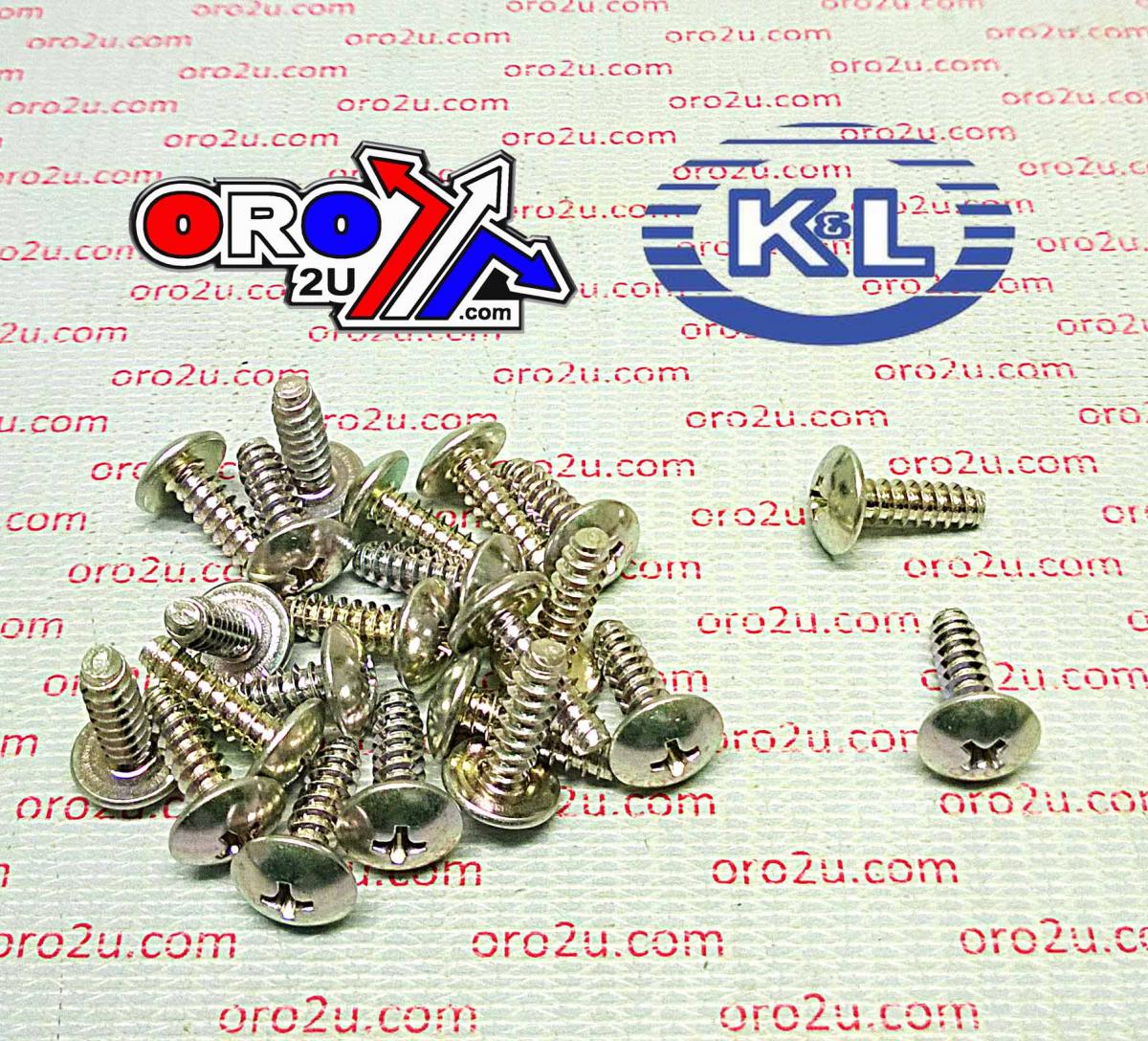 OEM SELF TAPPING SCREWS 5x16 (25PK) SILVER 93903-25310, 92172-0482