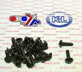 OEM SELF TAPPING SCREWS 5x20 (25PK), BLACK, HONDA, YAMAHA, 33-8354, 97702-50020-00, 90167-05078-00, 97707-50020-00