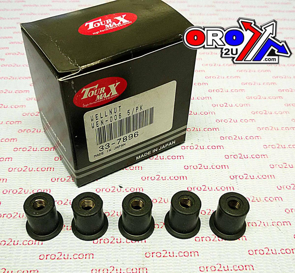 WELLNUT M6 1/4S TYPE (5PK), HONDA, KAWASAKI, K&L 33-7896, 90156-GZ4-670, 92015-1700