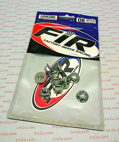 M8 x 1.25mm FLANGE LOCK NUT, PACK OF 10 [OEM TYPE SPROCKET / EXHAUST]