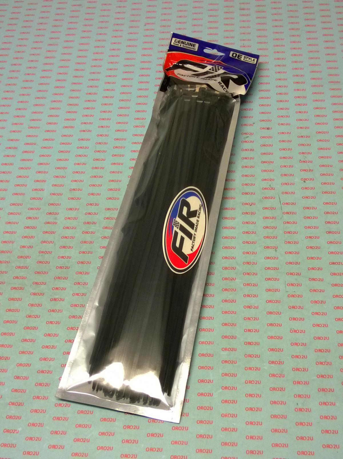 NYLON CABLE ZIP TIES - BLACK, 370mm x 4.8mm - PACK OF 100