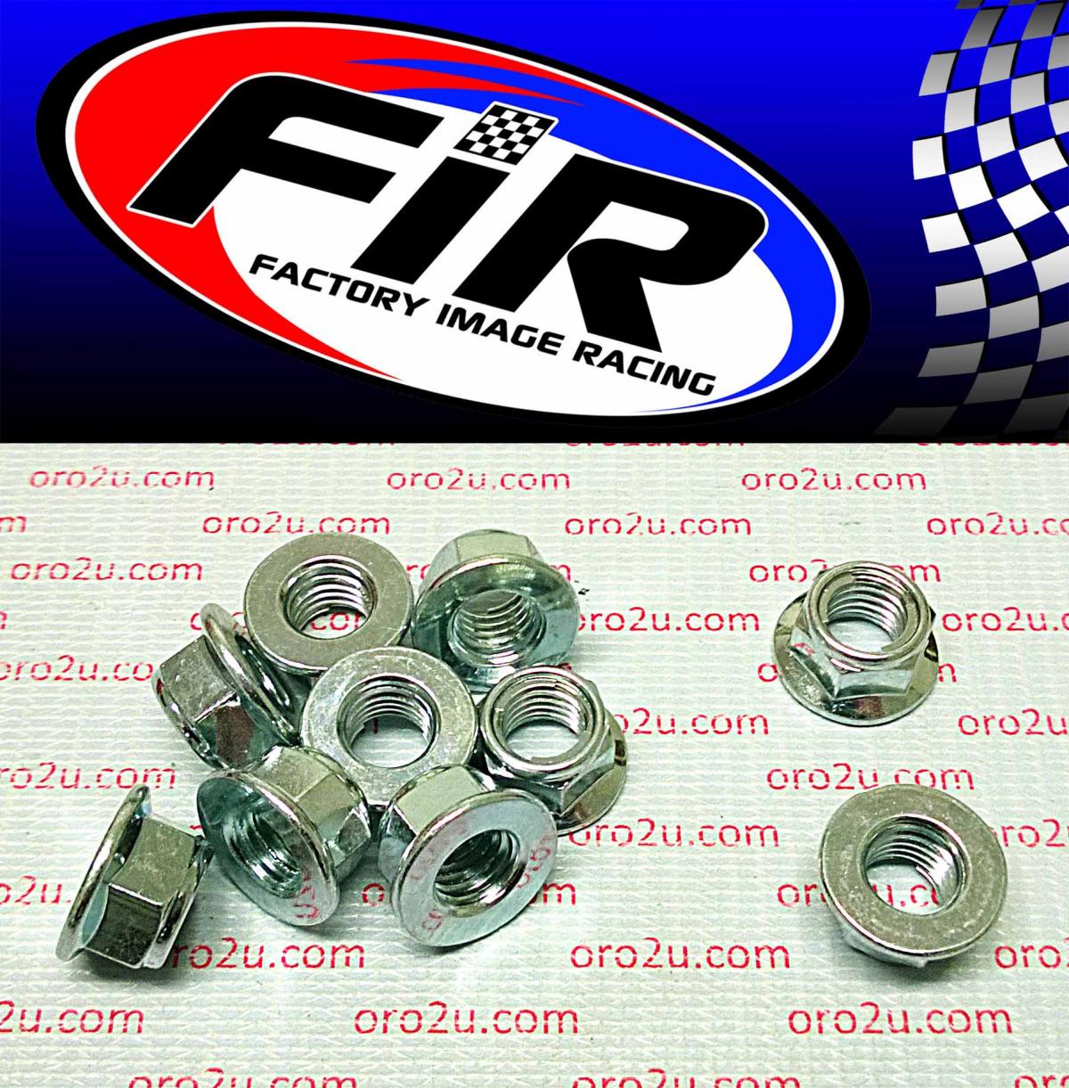 M10 x 1.50mm FLANGE LOCK NUT, PACK OF 10