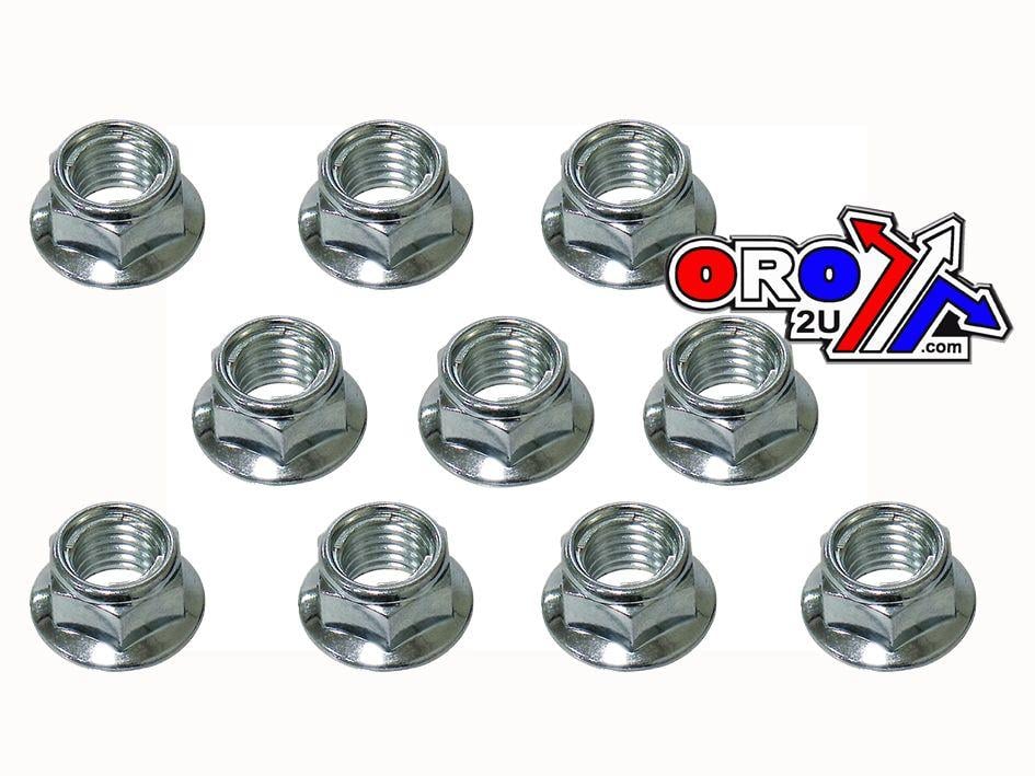 M10 x 1.50mm FLANGE LOCK NUT, PACK OF 10