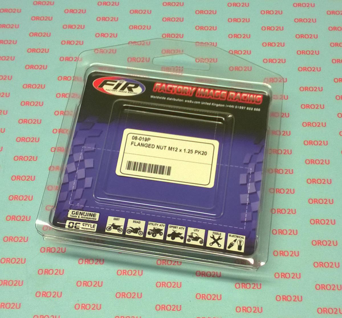 M12 x 1.25mm FLANGE NUT PACK OF 20