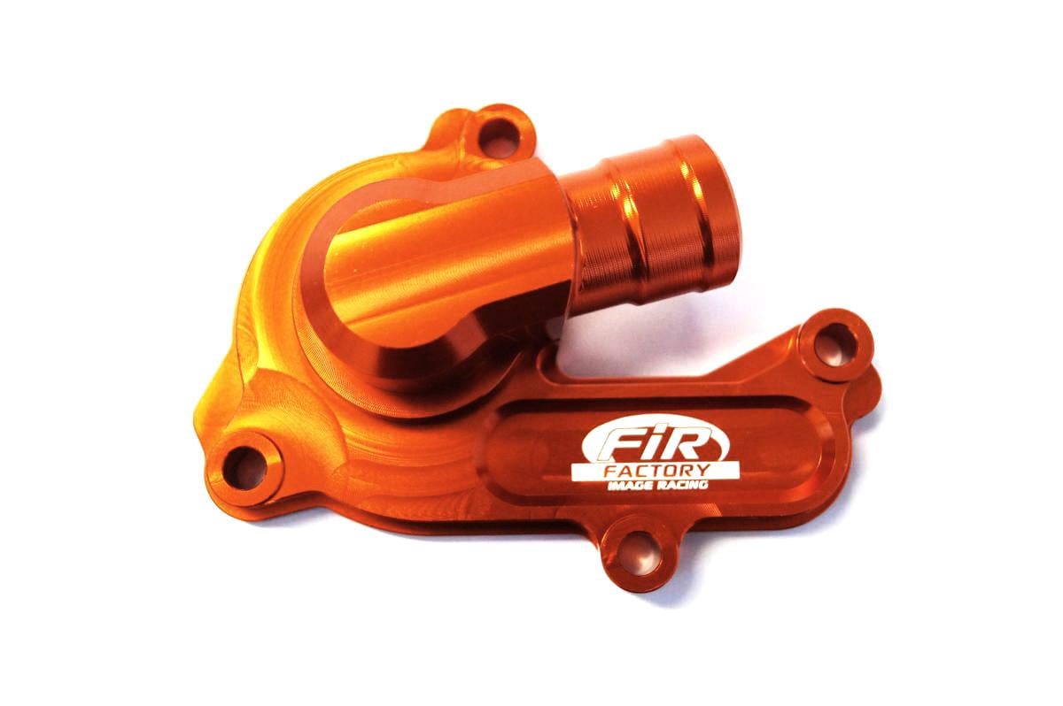 WATER PUMP COVER 16-19 SX-F 250 KTM, FIR ASWPC-02, BILLET ALLOY ORANGE, 79235052000 OEM FITMENT