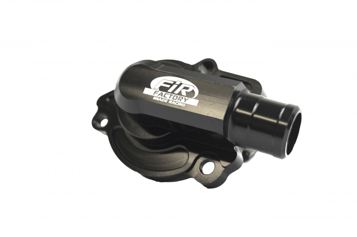 WATER PUMP COVER 16-18 SX125 KTM, FIR ASWPC-03, BILLET ALLOY BLACK, 50435052000 OEM FITMENT