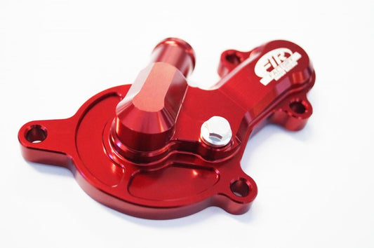 WATER PUMP COVER 13-19 BETA, FIR ASWPC-11, BILLET ALLOY RED, STANDARD WATER PUMP COVER