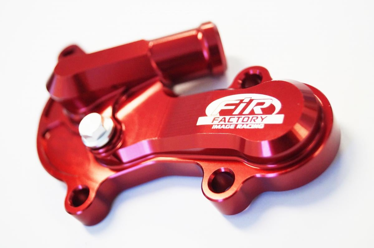 WATER PUMP COVER 13-19 BETA, FIR ASWPC-11, BILLET ALLOY RED, STANDARD WATER PUMP COVER
