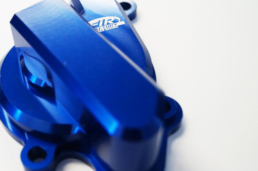 WATER PUMP COVER 14-19 SHERCO, FIR ASWPC-17, BILLET ALLOY BLUE, STANDARD WATER PUMP COVER