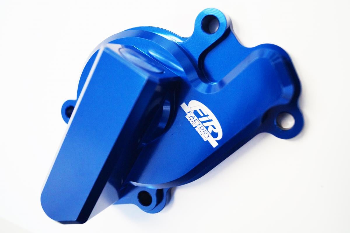 WATER PUMP COVER 14-19 SHERCO, FIR ASWPC-17, BILLET ALLOY BLUE, STANDARD WATER PUMP COVER