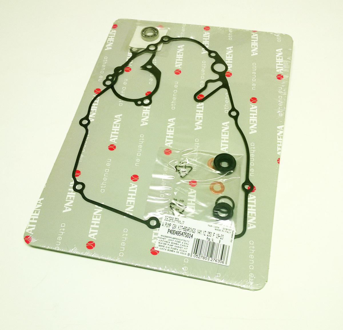 WATER PUMP GASKET KIT WR/YZ/XEF 250 19-26, ATHENA P400485475014 YAMAHA/FANTIC WITH BEARING