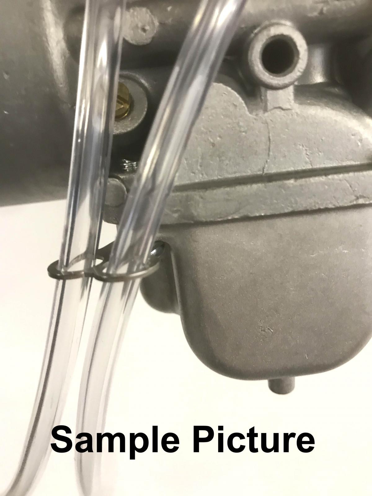 CARBURETOR HOSE HOLDER CLIP, TWIN HOLE / SUIT 8mm PIPE PK4, /