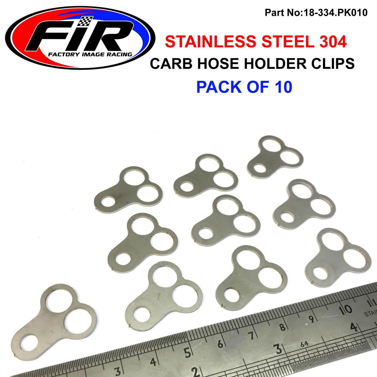 CARBURETOR HOSE HOLDER CLIP, TWIN HOLE / SUIT 8mm PIPE PK10, /