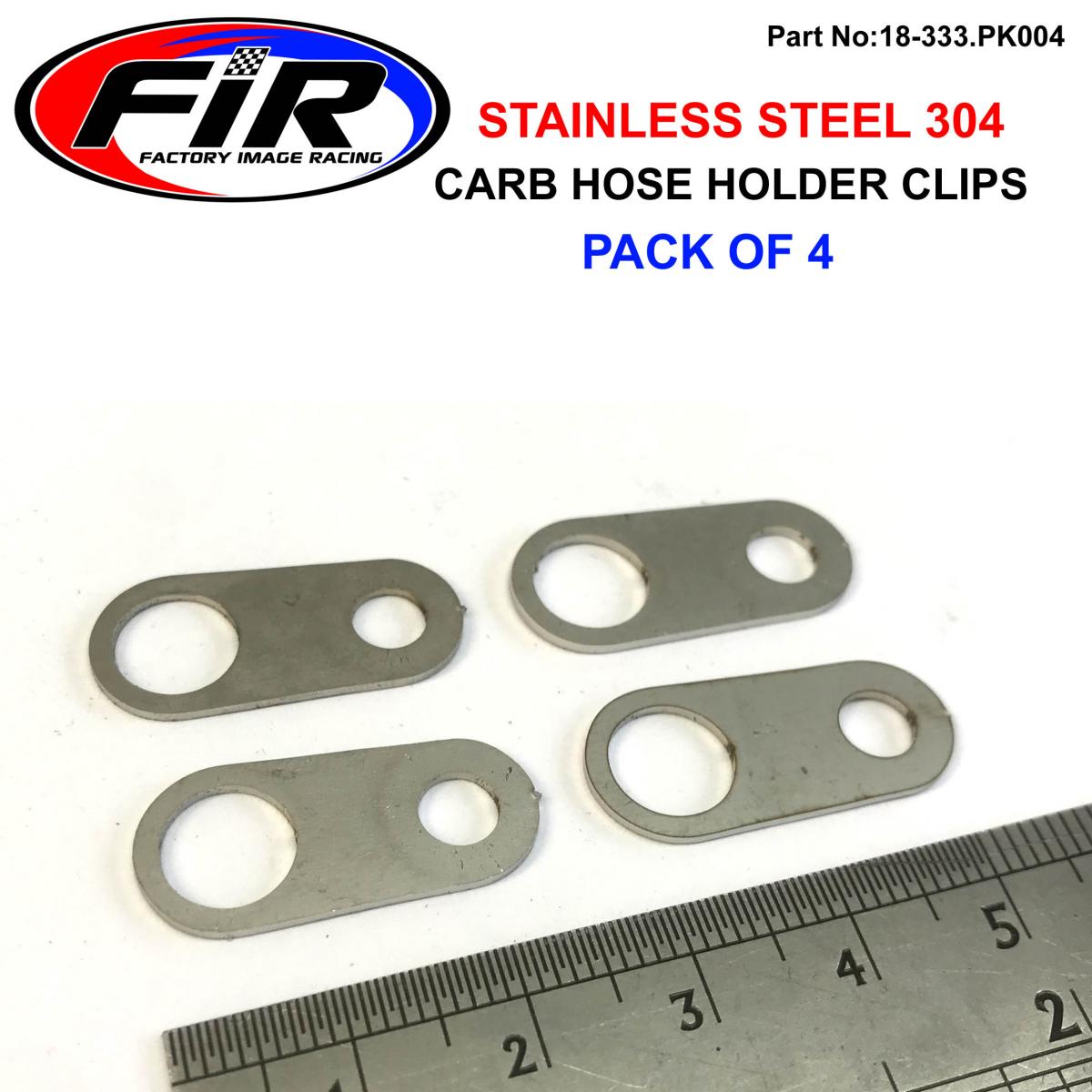 CARBURETOR HOSE HOLDER CLIP, SINGLE HOLE / SUIT 8mm PIPE PK4, /