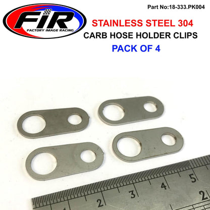 CARBURETOR HOSE HOLDER CLIP, SINGLE HOLE / SUIT 8mm PIPE PK4, /