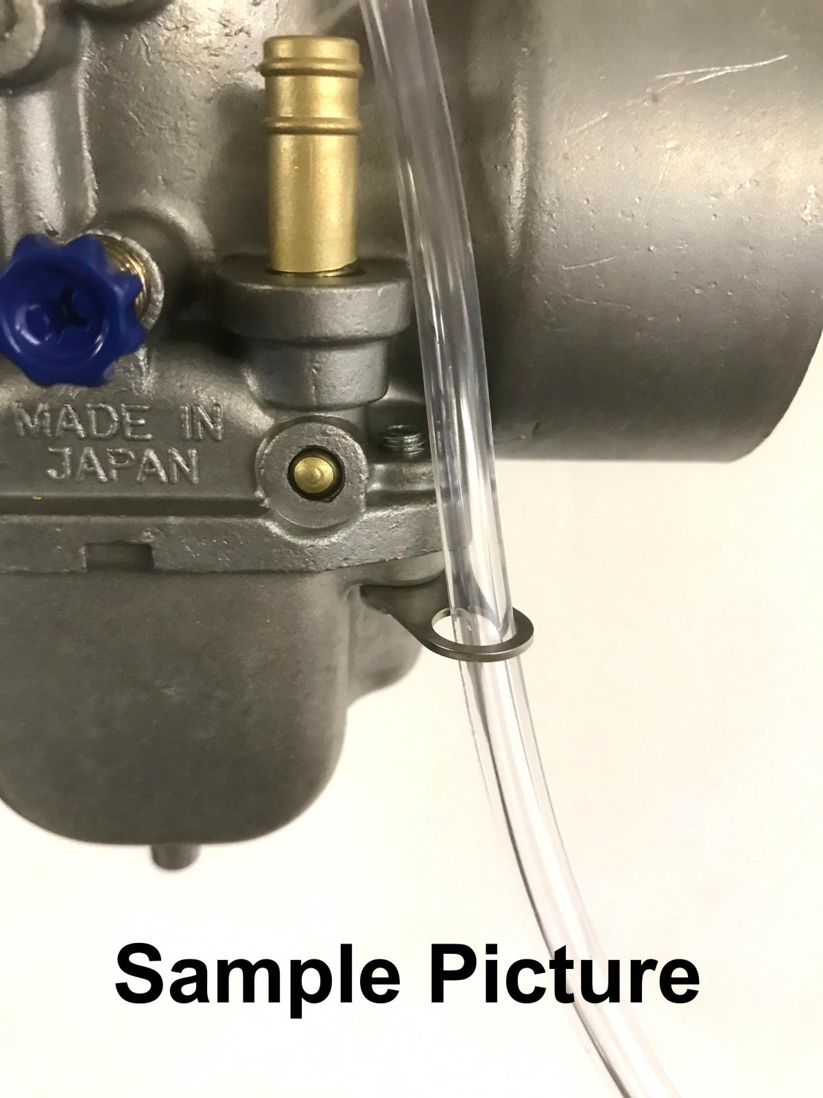 CARBURETOR HOSE HOLDER CLIP, SINGLE HOLE / SUIT 8mm PIPE PK4, /