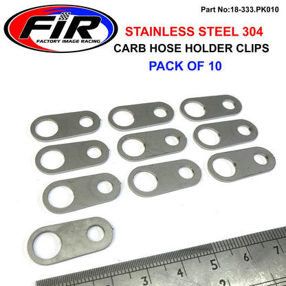 CARBURETOR HOSE HOLDER CLIP, SINGLE HOLE / SUIT 8mm PIPE PK10, /