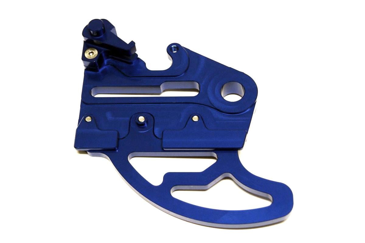 KTM HUSQ REAR DISC GUARD 17-21, FIR ASRDG-02, BLUE, W/CALIPER MOUNT, 79613975044