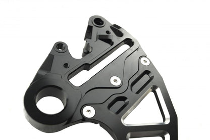 KTM HUSQ REAR DISC GUARD, FIR ASRDG-04, BLACK, W/CALIPER MOUNT, 78913975144
