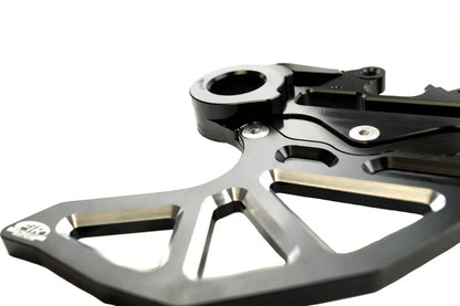 KTM HUSQ REAR DISC GUARD, FIR ASRDG-04, BLACK, W/CALIPER MOUNT, 78913975144